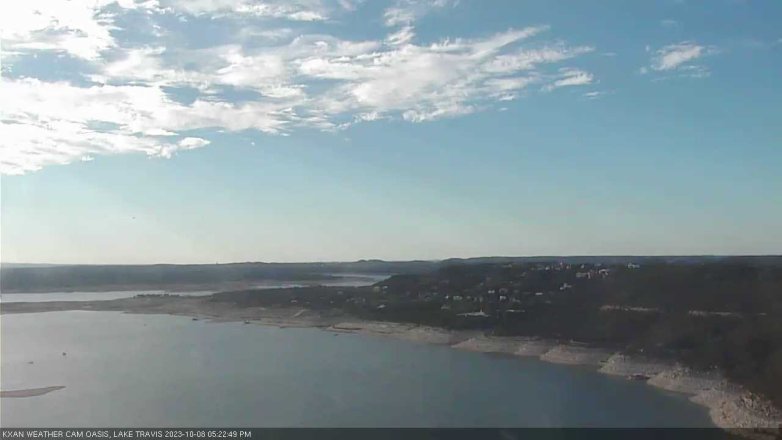 Lake Travis webcam, October 8, 2023 5:25 PM CT
