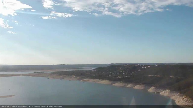 Lake Travis webcam, October 8, 2023 5:45 PM CT