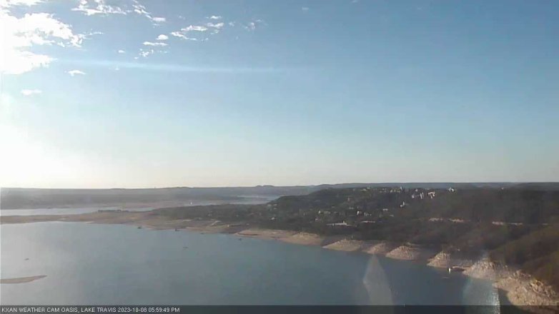 Lake Travis webcam, October 8, 2023 6:00 PM CT