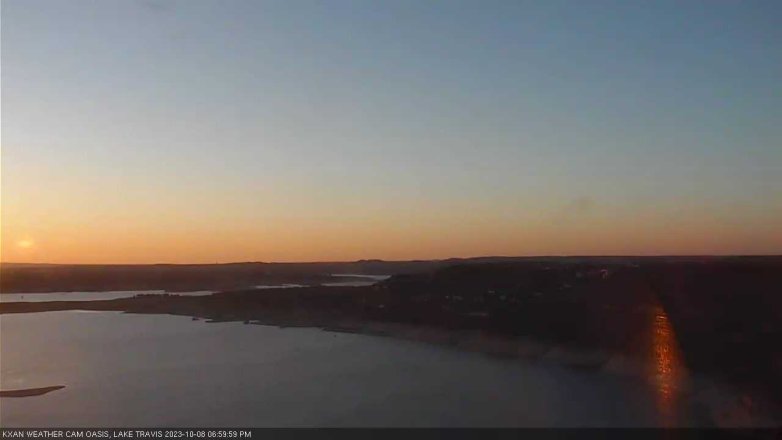 Lake Travis webcam, October 8, 2023 7:00 PM CT