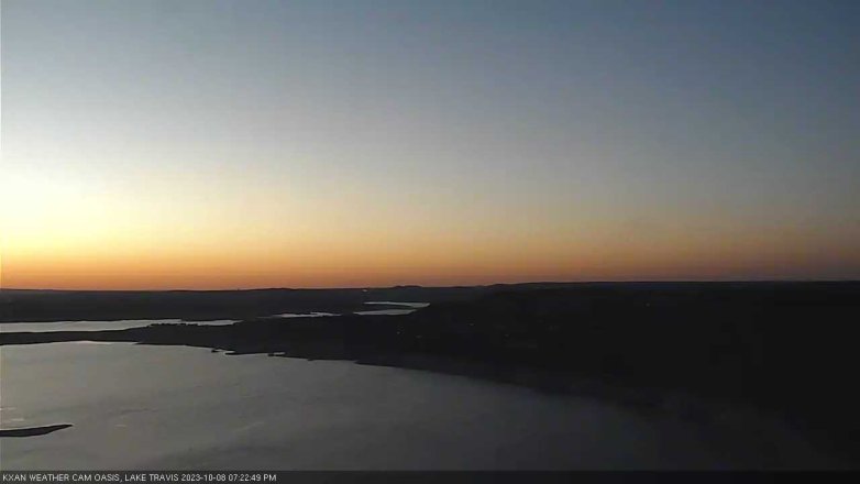Lake Travis webcam, October 8, 2023 7:25 PM CT