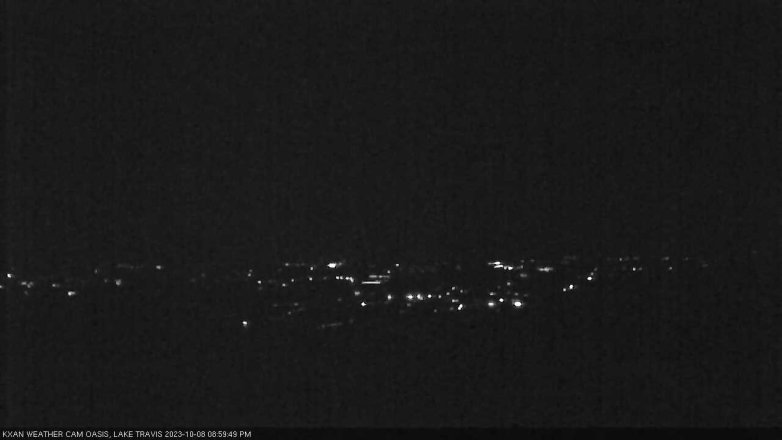 Lake Travis webcam, October 8, 2023 9:00 PM CT