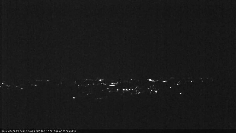 Lake Travis webcam, October 8, 2023 9:25 PM CT