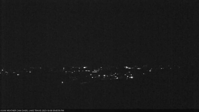 Lake Travis webcam, October 8, 2023 9:45 PM CT