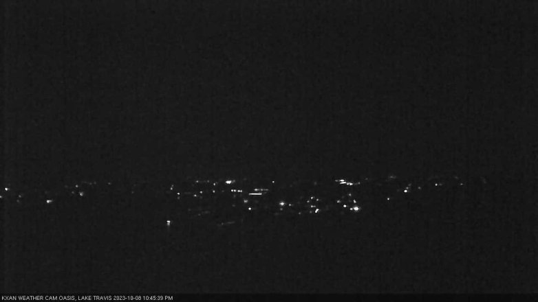 Lake Travis webcam, October 8, 2023 10:45 PM CT