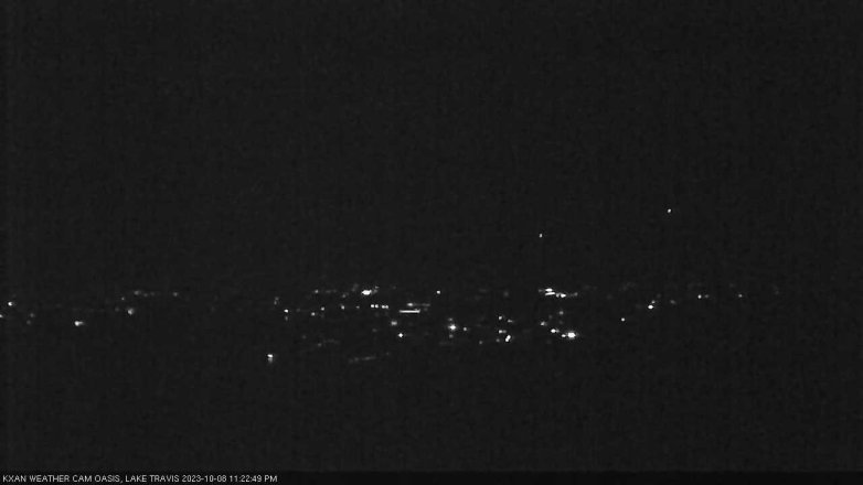 Lake Travis webcam, October 8, 2023 11:25 PM CT