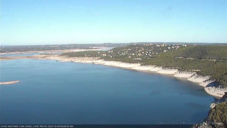 Lake Travis webcam, October 9, 2023 9:45 AM CT
