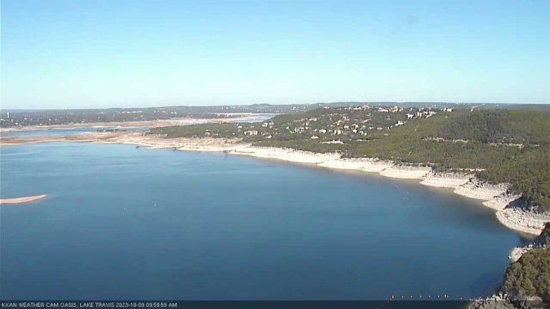Lake Travis webcam, October 9, 2023 10:00 AM CT