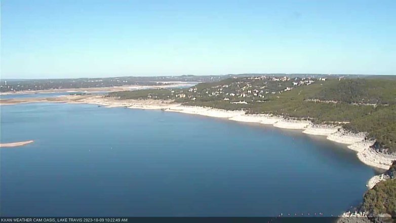 Lake Travis webcam, October 9, 2023 10:25 AM CT