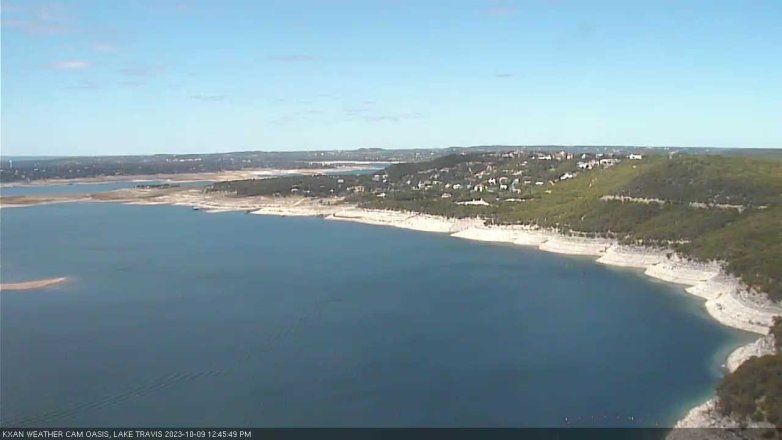Lake Travis webcam, October 9, 2023 12:45 PM CT