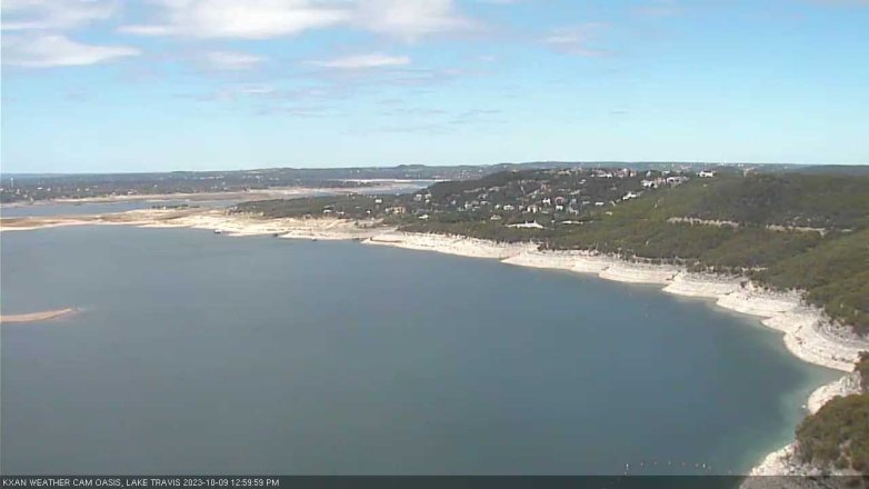 Lake Travis webcam, October 9, 2023 1:00 PM CT
