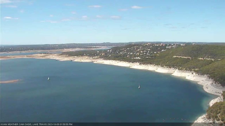 Lake Travis webcam, October 9, 2023 2:00 PM CT