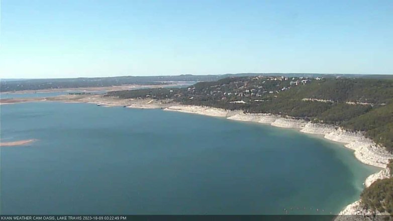Lake Travis webcam, October 9, 2023 3:25 PM CT