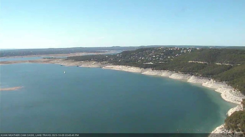 Lake Travis webcam, October 9, 2023 3:45 PM CT