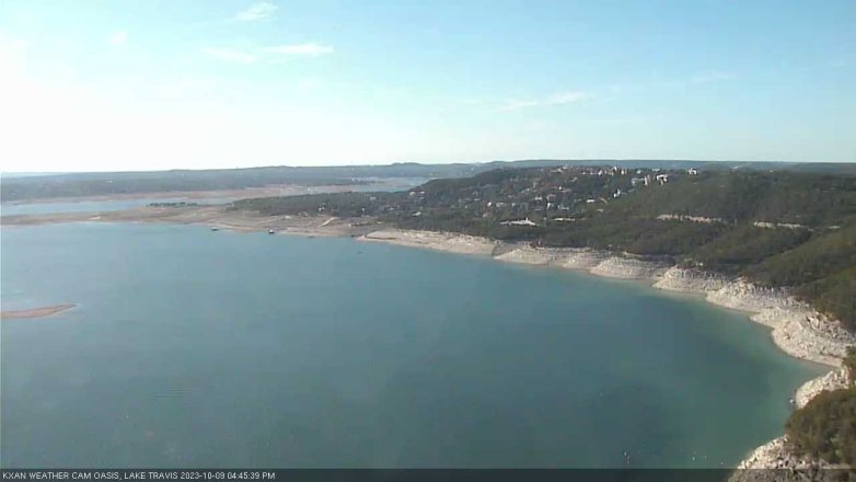 Lake Travis webcam, October 9, 2023 4:45 PM CT