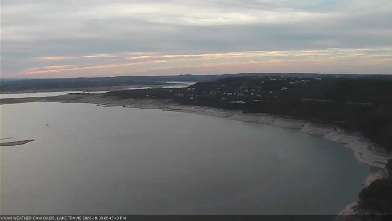 Lake Travis webcam, October 9, 2023 6:45 PM CT