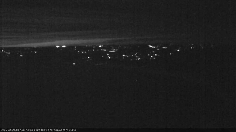 Lake Travis webcam, October 9, 2023 8:00 PM CT