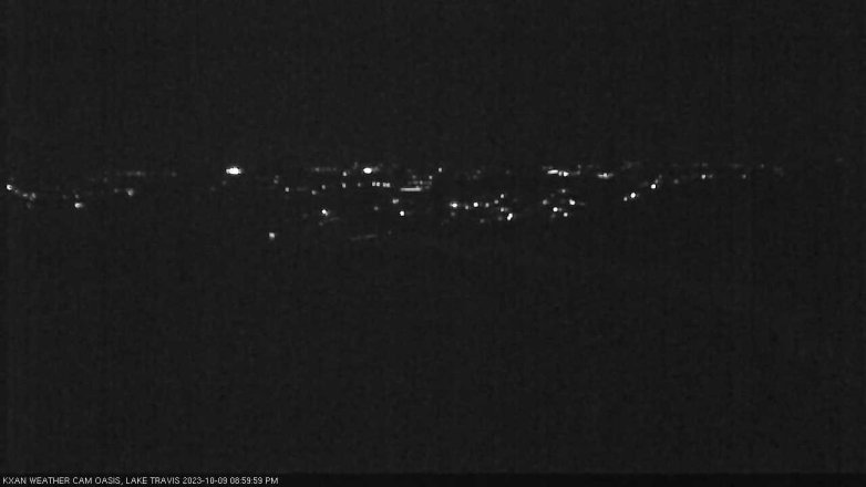 Lake Travis webcam, October 9, 2023 9:00 PM CT