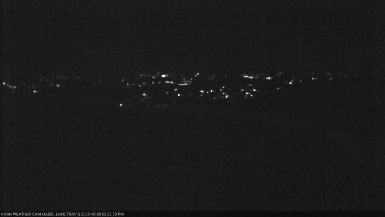 Lake Travis webcam, October 9, 2023 9:25 PM CT