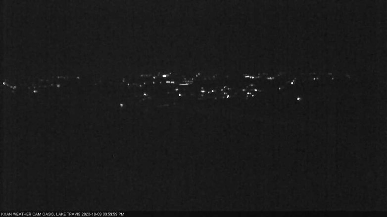 Lake Travis webcam, October 9, 2023 10:00 PM CT