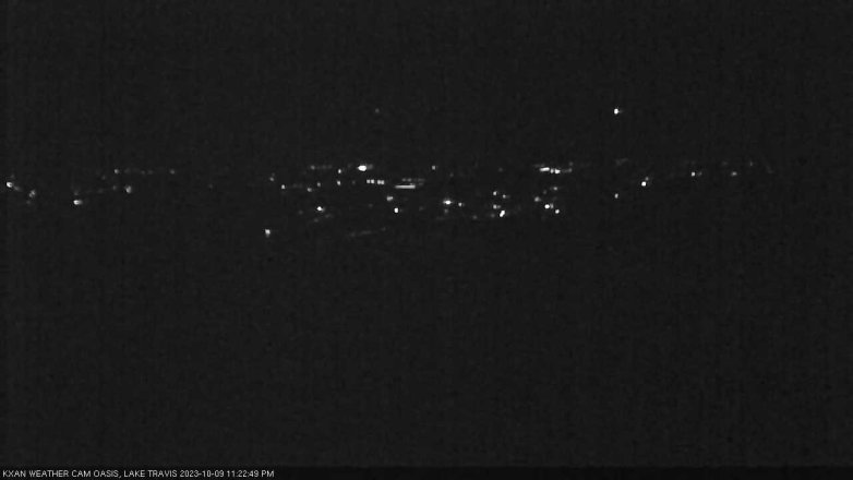 Lake Travis webcam, October 9, 2023 11:25 PM CT