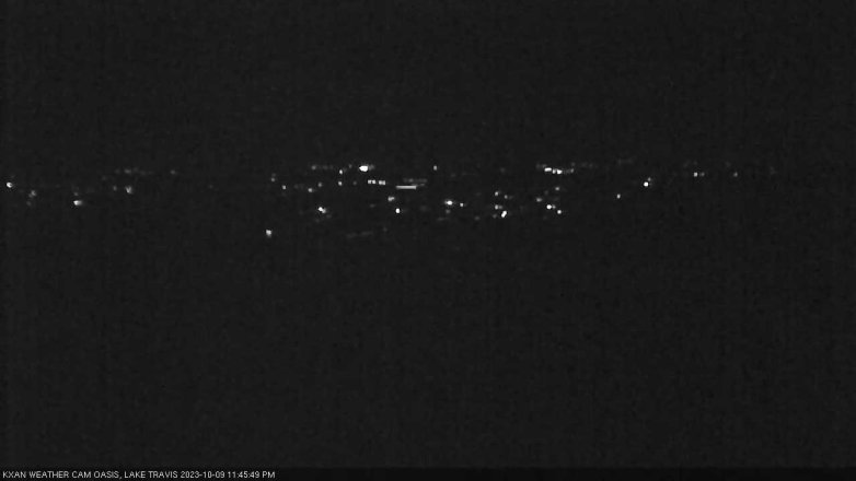 Lake Travis webcam, October 9, 2023 11:45 PM CT