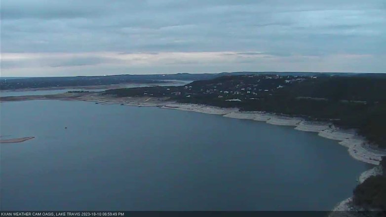 Lake Travis webcam, October 10, 2023 7:00 PM CT