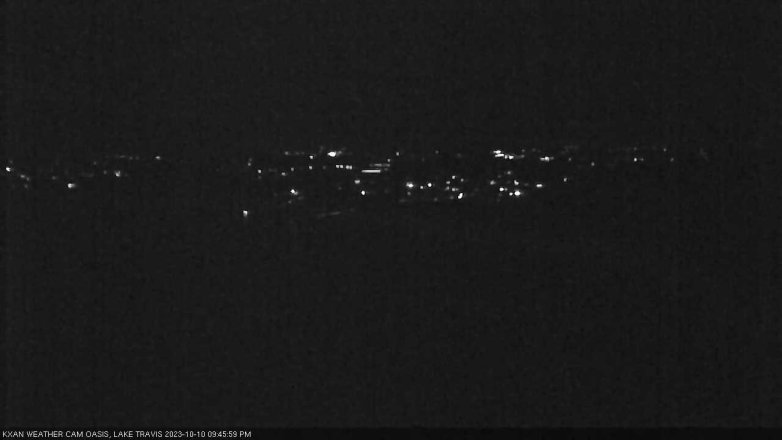 Lake Travis webcam, October 10, 2023 9:45 PM CT