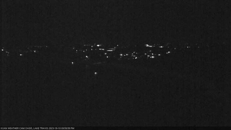 Lake Travis webcam, October 10, 2023 10:00 PM CT