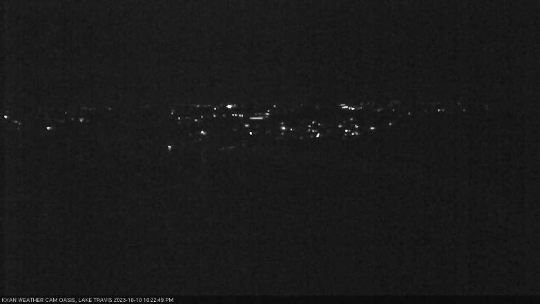 Lake Travis webcam, October 10, 2023 10:25 PM CT