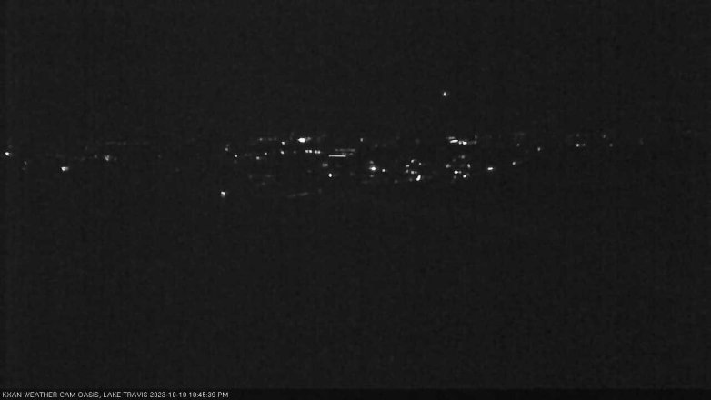 Lake Travis webcam, October 10, 2023 10:45 PM CT