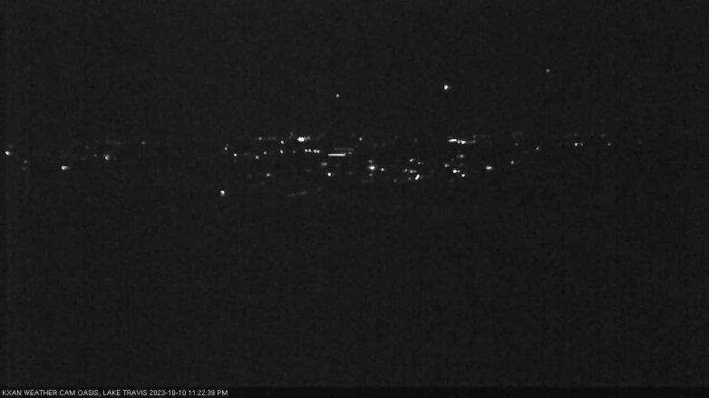 Lake Travis webcam, October 10, 2023 11:25 PM CT