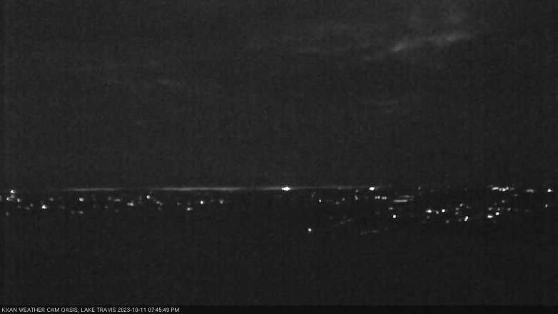Lake Travis webcam, October 11, 2023 7:45 PM CT