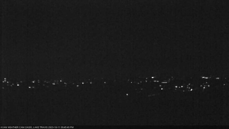 Lake Travis webcam, October 11, 2023 9:45 PM CT