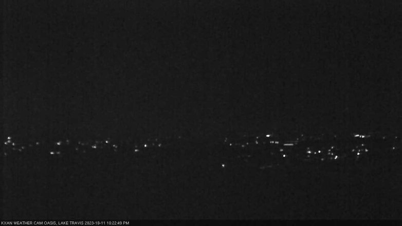 Lake Travis webcam, October 11, 2023 10:25 PM CT