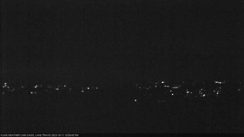 Lake Travis webcam, October 11, 2023 11:00 PM CT
