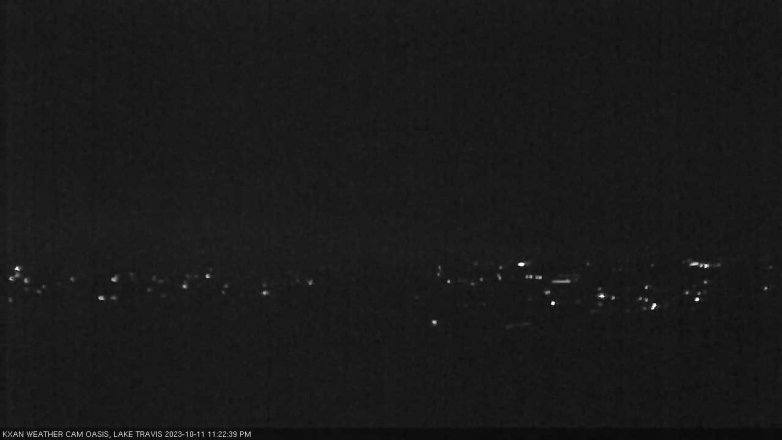 Lake Travis webcam, October 11, 2023 11:25 PM CT