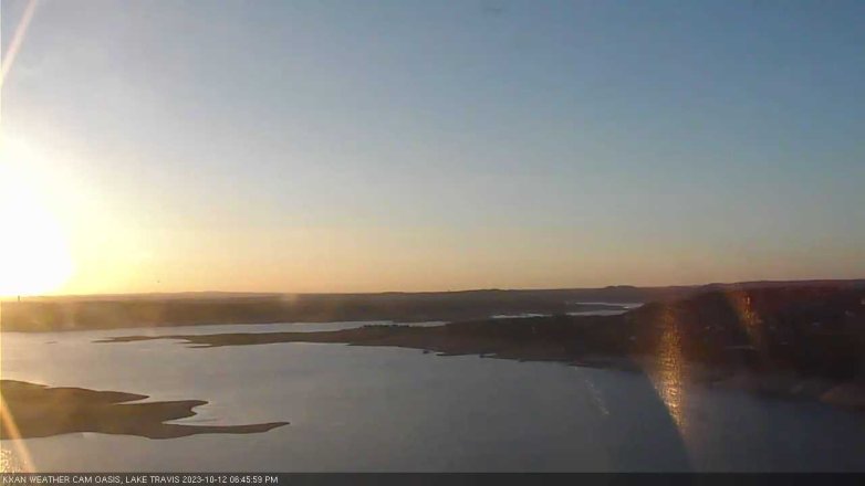 Lake Travis webcam, October 12, 2023 6:45 PM CT