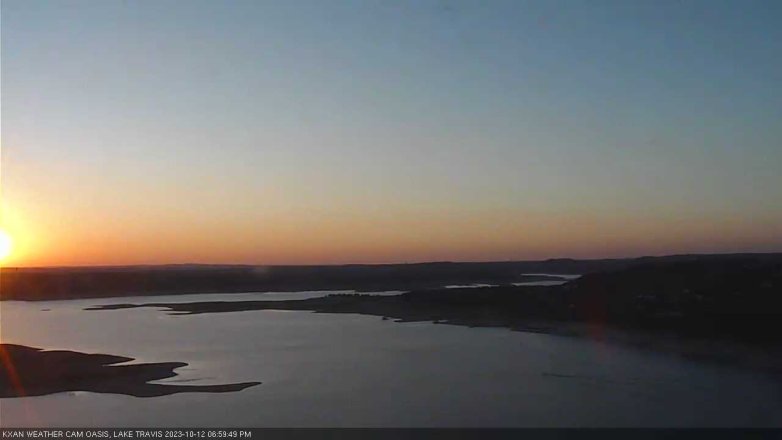 Lake Travis webcam, October 12, 2023 7:00 PM CT