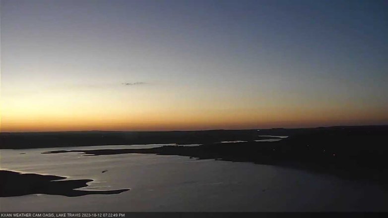 Lake Travis webcam, October 12, 2023 7:25 PM CT