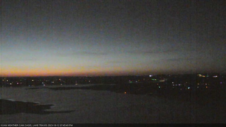 Lake Travis webcam, October 12, 2023 7:45 PM CT