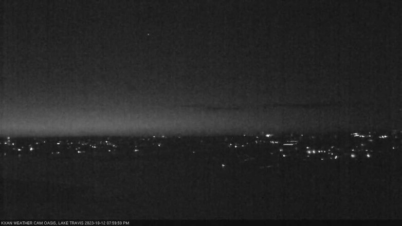 Lake Travis webcam, October 12, 2023 8:00 PM CT