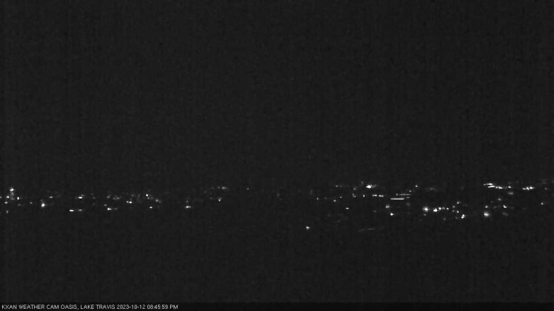 Lake Travis webcam, October 12, 2023 8:45 PM CT