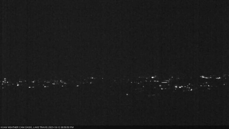 Lake Travis webcam, October 12, 2023 9:00 PM CT