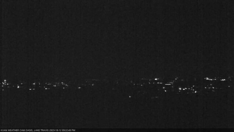 Lake Travis webcam, October 12, 2023 9:25 PM CT