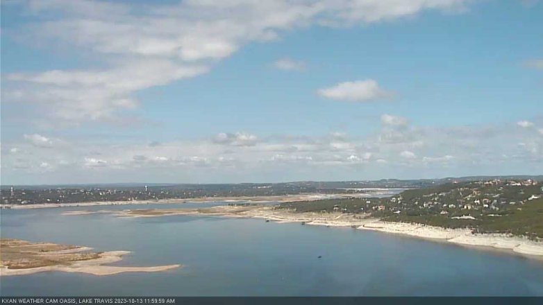 Lake Travis webcam, October 13, 2023 12:00 PM CT