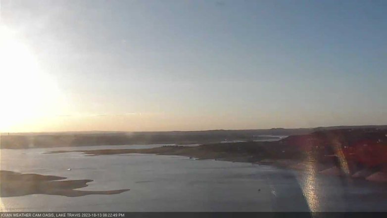 Lake Travis webcam, October 13, 2023 6:25 PM CT