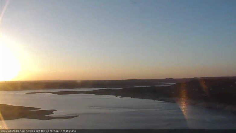 Lake Travis webcam, October 13, 2023 6:45 PM CT