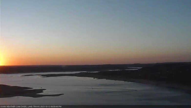 Lake Travis webcam, October 13, 2023 7:00 PM CT
