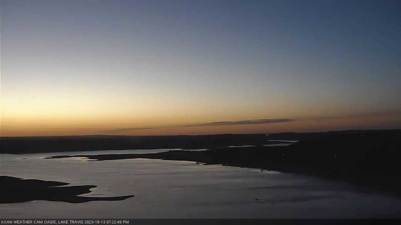 Lake Travis webcam, October 13, 2023 7:25 PM CT